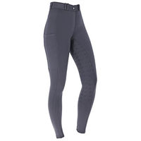 Produktbild von Covalliero Damen Reithose Classic Star Full Grip aus Mikrofaser in Grau Größe 42