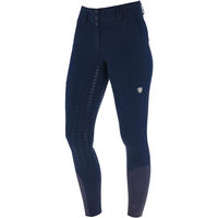 Produktbild von Covalliero Damen Reithose Silikon Vollbesatz High Waist Dunkelblau Gr. 36