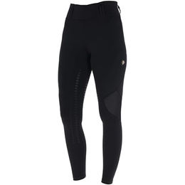 Covalliero Damen Reitleggings Silikon Vollbesatz FS26 mit Mesh-Einsätzen Schwarz Gr. 32/34 – Bild 1 von 3