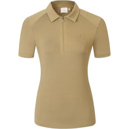 Covalliero Damen Reitshirt Poloshirt atmungsaktiv in Braun Grösse M – Bild 1 von 3