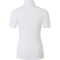 Produktbild von Covalliero Damen Turniershirt Competition FS26 Kurzarm Reitshirt Blau Weiß Größe XS