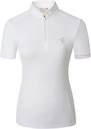 Covalliero Damen Turniershirt Competition FS26 Kurzarm Reitshirt Weiß Größe S – Bild 1 von 6