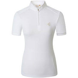 Produktbild von Covalliero Damen Turniershirt Competition FS26 Reitshirt Kurzarm Weiß Grösse XS