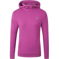 Produktbild von Covalliero Damen Zipper Hoodie mit 4-Wege-Stretch in Light Berry Rot Grösse M