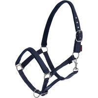 Produktbild von Covalliero Dexter Nylonhalfter mit Fleeceunterlage Blau Full