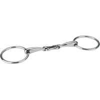 Produktbild von Covalliero Doppel-Jüngst-Zügel aus Edelstahl für Pferde 13,5 cm Silber