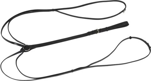 Covalliero Dreieckszügel Wiener Zügel aus Leder in Schwarz für Pferde – Bild 1 von 3