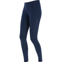 Produktbild von Covalliero Equona Reithose Full Grip Leggings für Mädchen in Blau Größe 6/7 Jahre