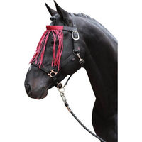 Produktbild von Covalliero Fliegenfransenband mit Klett Dunkelrot Full aus Polypropylen