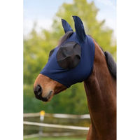 Produktbild von Covalliero Fliegenmaske FinoStretch für Pferde in Blau Größe Pony