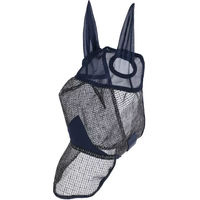 Produktbild von Covalliero Fliegenmaske für Pferde Vollblut aus Fleece in Blau oder Schwarz