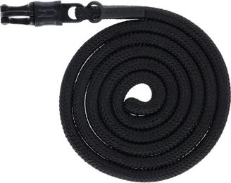 Covalliero Führstrick Schwarz aus Polyester mit Karabiner oder Panikhaken – Bild 1 von 2