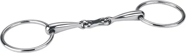 Produktbild von Covalliero Gebiss für Pferde aus Edelstahl doppelt gebrochen silber