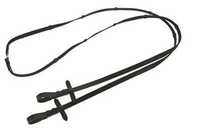 Produktbild von Covalliero Gummizügel Schwarz für Warmblut Pferde