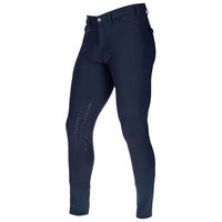 Produktbild von Covalliero Herren Reithose Techno II mit Silikon-Kniebesatz in Blau Grösse 48