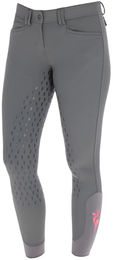 Covalliero Janne x PinkRibbon Fullgrip Reithose Damen Grau Größe 46 wasserabweisend – Bild 1 von 8