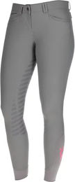 Covalliero Janne x PinkRibbon Fullgrip Reithose Damen Grau wasserabweisend Polyamid Größe 42 – Bild 1 von 2