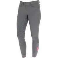 Produktbild von Covalliero Janne x PinkRibbon Kniegrip Reithose Damen Graphit 36W EU wasserabweisend