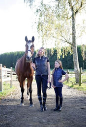 Produktbild von Covalliero Kerbl Reitleggings Equona für Mädchen in Dunkelblau Größe 152/158