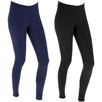 Produktbild von Covalliero Kerbl Reitleggings Equona Reithose für Kinder mit Silikon-Vollbesatz Blau Größe 140/146