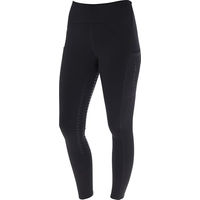 Produktbild von Covalliero Kinder Reitleggings Winter Tight Grip Schwarz Größe 152/158