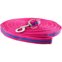 Produktbild von Covalliero Longe zum Reiten mit Karabinerhaken aus Nylon in Rosa