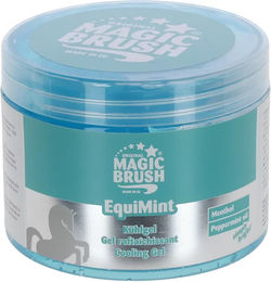 Produktbild von Covalliero MagicBrush EquiMint Erfrischungsgel für Pferde in Blau und Türkis