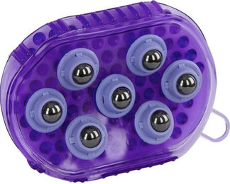 Covalliero Magnet-Massage-Striegel aus Kunststoff lila – Bild 1 von 7
