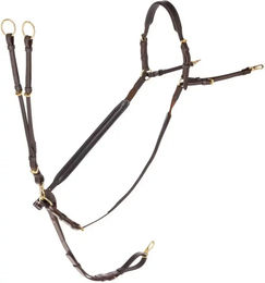 Produktbild von Covalliero Martingal mit Ringen aus Leder in Braun für Vollblut