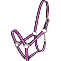 Produktbild von Covalliero Nylonhalfter Hippo FS 2026 für Pferde Full Dark Navy/Light Berry