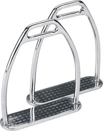 Produktbild von Covalliero Pferde-Steigbügel aus Edelstahl für Kinder in Silber