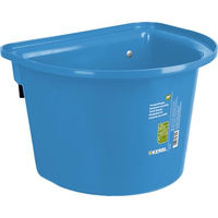 Produktbild von Covalliero Pferdefutterkrippe aus Kunststoff in Blau mit Aufhängehaken - 12 l