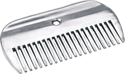 Covalliero Pferdehaar-Peitsche aus Aluminium in Silber – Bild 1 von 1