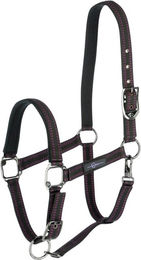 Covalliero Pferdehalfter Royal aus Nylon in Fuchsia/Schwarz Größe Full – Bild 1 von 1