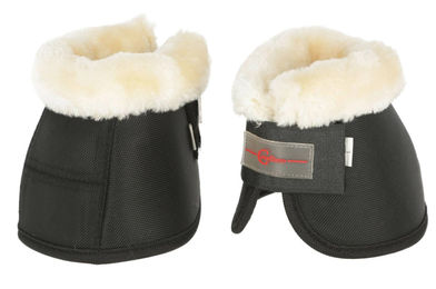 Covalliero Pony Hufglocken aus Teddy Fleece in Schwarz – Bild 1 von 3