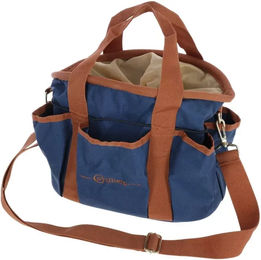 Produktbild von Covalliero Putztasche aus Leder in Blau für Sattelzubehör