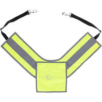 Produktbild von Covalliero Reflektierendes Vorderzeug für Pferde in Neon Gelb mit zwei Karabinerhaken und stufenloser Verstellbarkeit