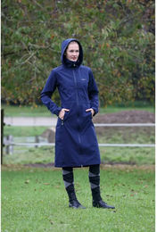 Covalliero Regenmantel für Damen Blau Waterproof aus Polyester Größe L – Bild 1 von 5