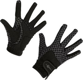 Covalliero Reithandschuhe Reflective Unisex Schwarz Größe S – Bild 1 von 2
