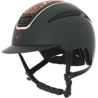 Produktbild von Covalliero Reithelm Elite Polo Unisex Schwarz Gold 56/58 cm