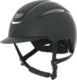 Covalliero Reithelm Elite Unisex Schwarz aus Kunstleder Größe S – Bild 1 von 11