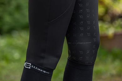 Covalliero Reithose Damen Highwaist mit Vollbesatz und Handytasche Schwarz Größe 38 – Bild 1 von 7