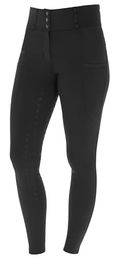 Covalliero Reithose Highwaist für Damen mit Vollbesatz und Handytasche in Schwarz Grösse 42 – Bild 1 von 7