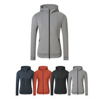 Produktbild von Covalliero Reitjacke für Damen als Kapuzenjacke mit 2-Wege-Reißverschluss in Grau Größe L
