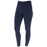 Produktbild von Covalliero Reitleggings Damen Full Grip High Waist Mikrofaser Blau Gr. 36/38