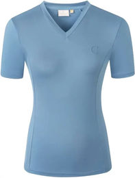 Covalliero Reitshirt Damen Sommer Blau Größe M aus Polyester – Bild 1 von 8