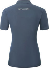 Covalliero Reitshirt Damen Sommer Poloshirt aus Polyester in Braun oder Blau Größe L – Bild 1 von 6