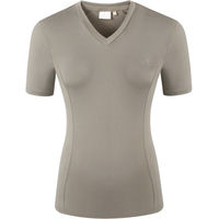 Produktbild von Covalliero Reitshirt für Damen in Beige aus Polyester für den Sommer Größe S