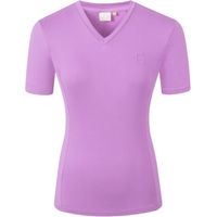 Produktbild von Covalliero Reitshirt für Damen in Lila aus Polyester für den Sommer Größe M