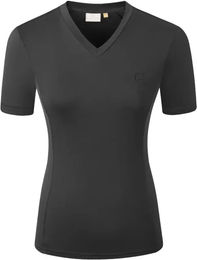 Produktbild von Covalliero Reitshirt für Damen Sommer Schwarz Größe S